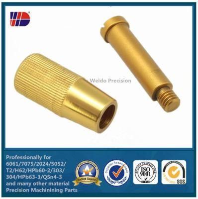 CNC Machining Brass Turned Parts Manufacturer China (WKC-325)