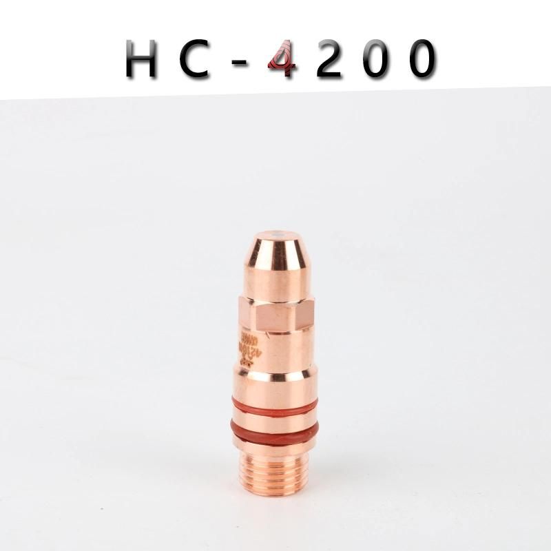 Jiusheng CNC Plasma Cutting Torch Consumables Electrode Nozzle Hc4200 Suitable for 400A Plasma Cutting Equipment