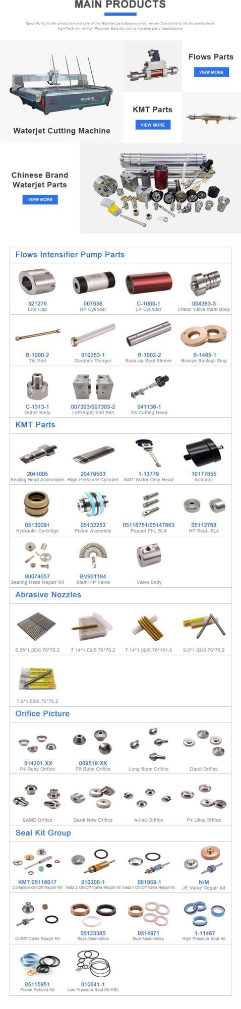 Waterjet HP Ceramic Plunger for K Type Waterjet Intensifier Parts