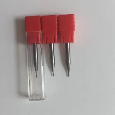Precision Uncoated 2 Flutes Carbide Micro CNC Machine Cutting Tool