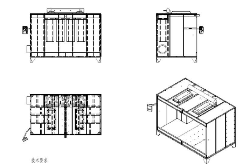 2017 Movable Powder Coating Chamber for Sale