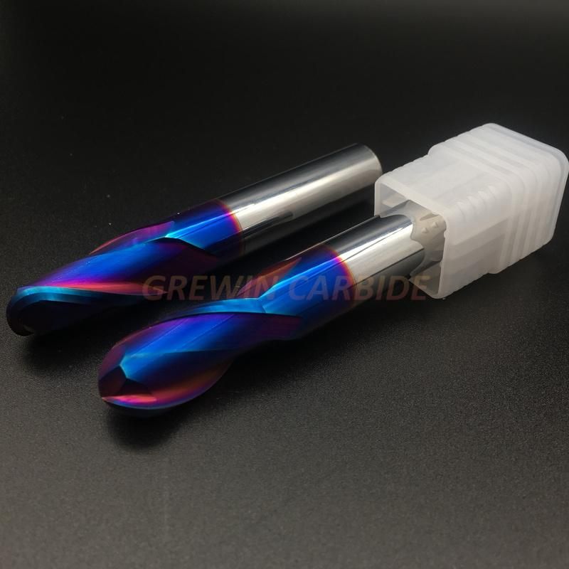 Grewin-Customization 4 Flutes Ball Nose End Mill for Router Bits
