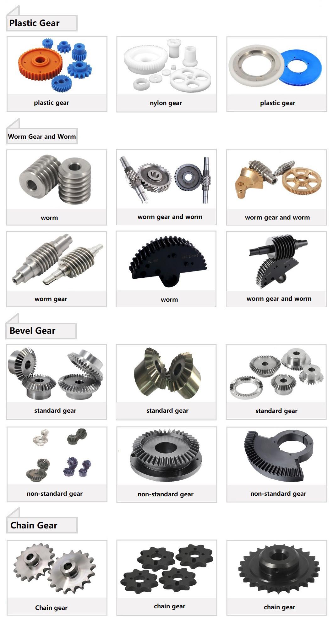 Ihf Customized High Precision Spiral Wear-Resistant Plastic Stainless Steel Bevel Gear with Surface Blackening