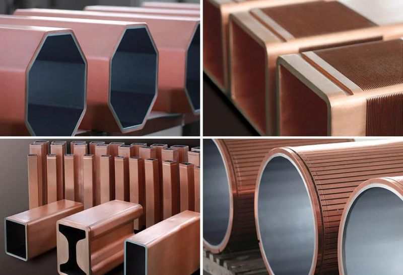 Round/ Square/ Rectangular/ H Shape Copper Mould Tubes for CCM Crystallizers
