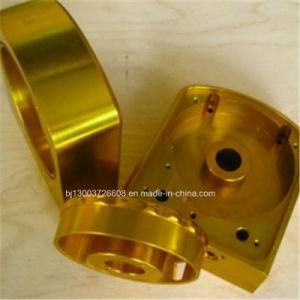 Yellow Anodized Custom Precision High End Cap CNC Machining Parts