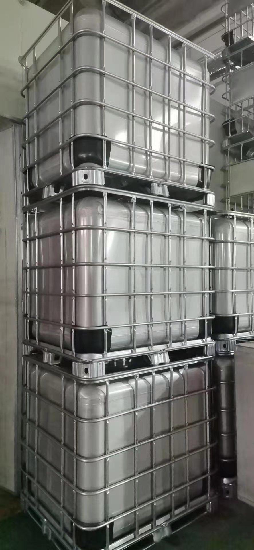 Chemical Packaging Storage Tank 304 Stainless Steel IBC 1000L