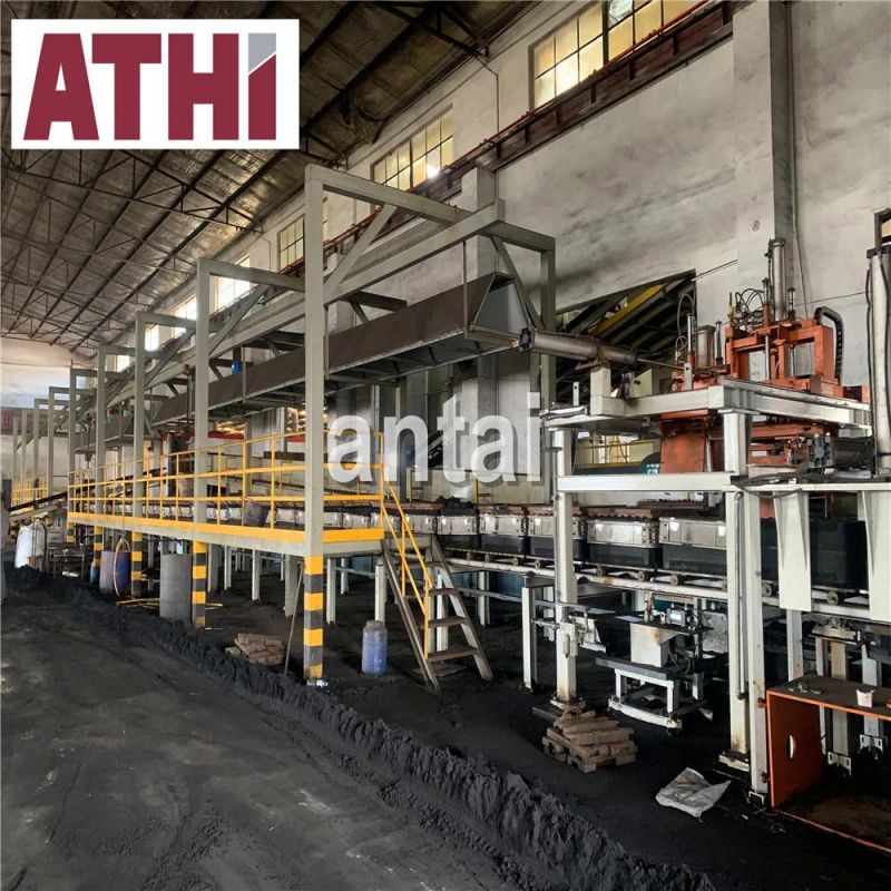 Automatic Horizontal Green Sand Casting Flask Less Molding Machine