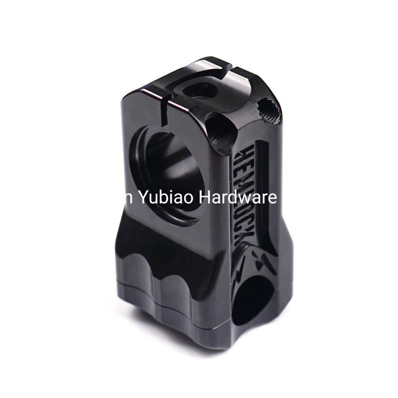CNC Turning Aluminum Bracket Black Anodized Bracket for Outdoor