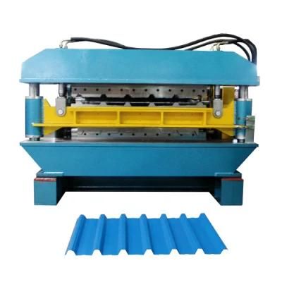 Metal Sheet Glazed Roofing Tiles Profiles Double Layer Roll Making Hydraulic Press Forming Machine with ISO/Ce/SGS/BV