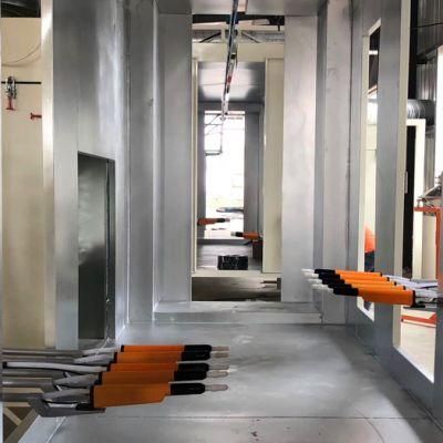 New Steel Electrostatic Automatic Powder Coating Spray Booth for Lamp Post