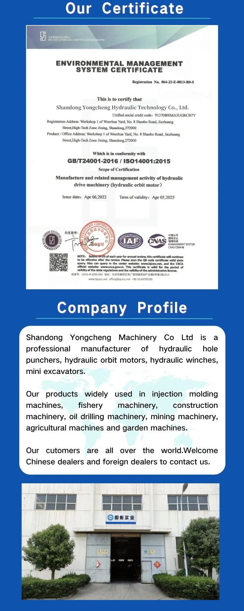 Blue Hydraulic Hole Puncher for for Copper/Aluminium/Steel Plate