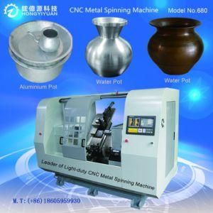 Manufacturing Aluminum Utensils Used CNC Metal Spinning Machine (Light-duty 680B-6)