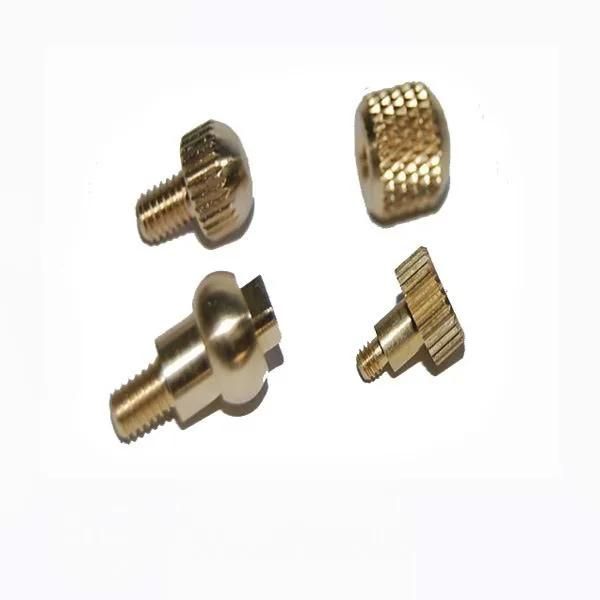 Auto Lathe Customized Precision CNC Turning Steel/Brass Fastener Knurled Bolt