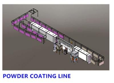 CE Certificate Metal Panel Automatic Powder Coating Equipment Powder Coating Line