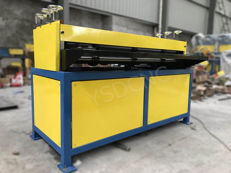 G1.2*1300 HVAC Duct Galvanized Sheet Metal Five Line Electric Square Duct Beader Beading Forming Machine
