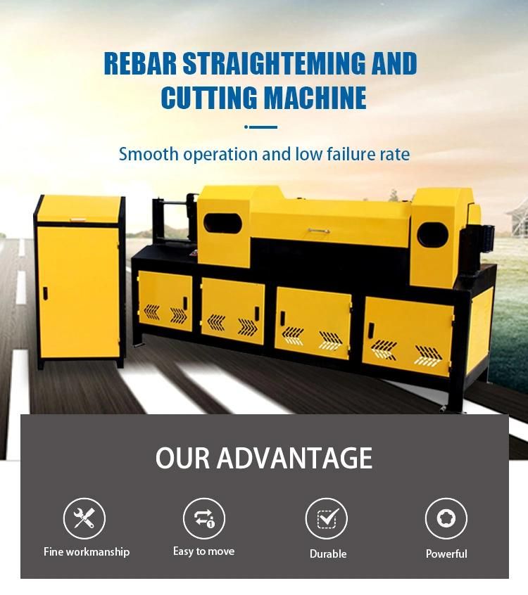CNC Automatic Electric Automatic 4-14mm Steel Bar Rebar Coiled Straightening Cutting Machine