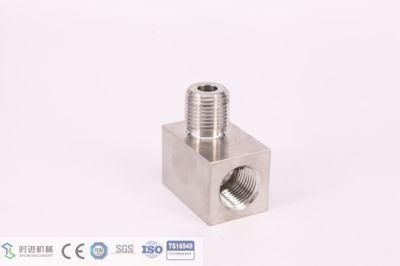 CNC Machining Stainless Steel 1/2 M-F Hard Seat Angle Valve Body for Valve Part