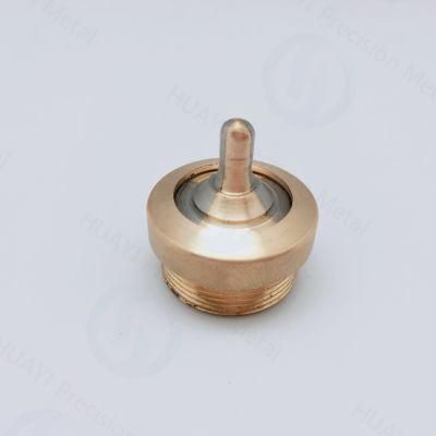 OEM High Precision CNC Turning Brass Component Circular Lighting Parts