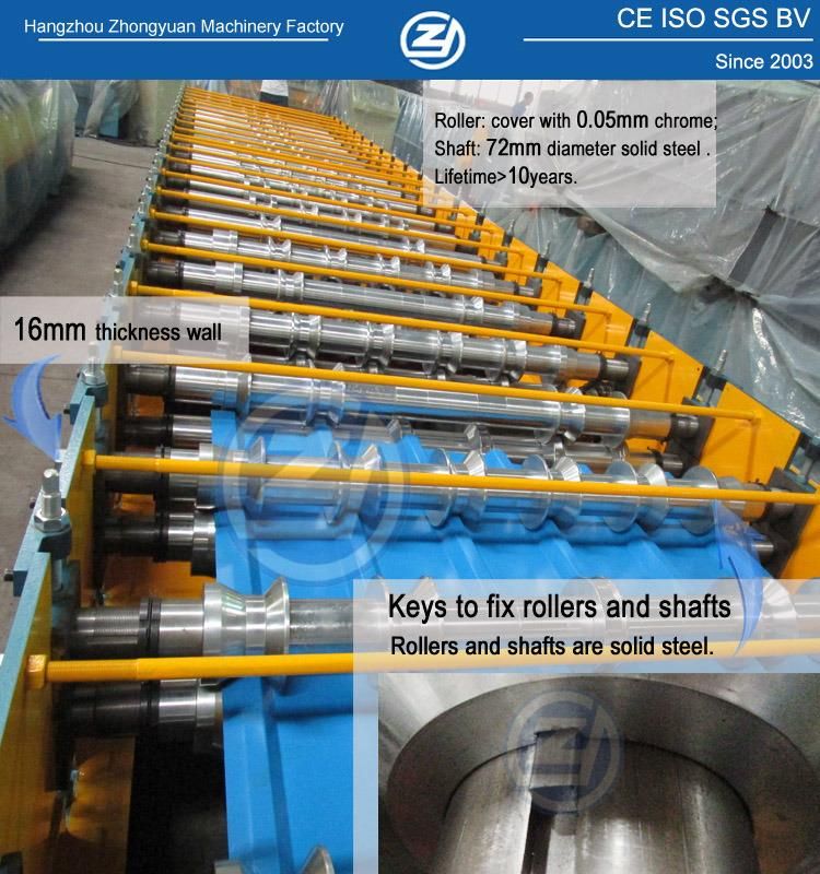 Factory Lifetime Service! Wall Color Roof Building Tile Cold Roll Forming Machine with Mitsubishi PLC