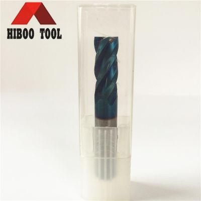 Blue Nano Coated High Quality HRC65 Carbide Cutter