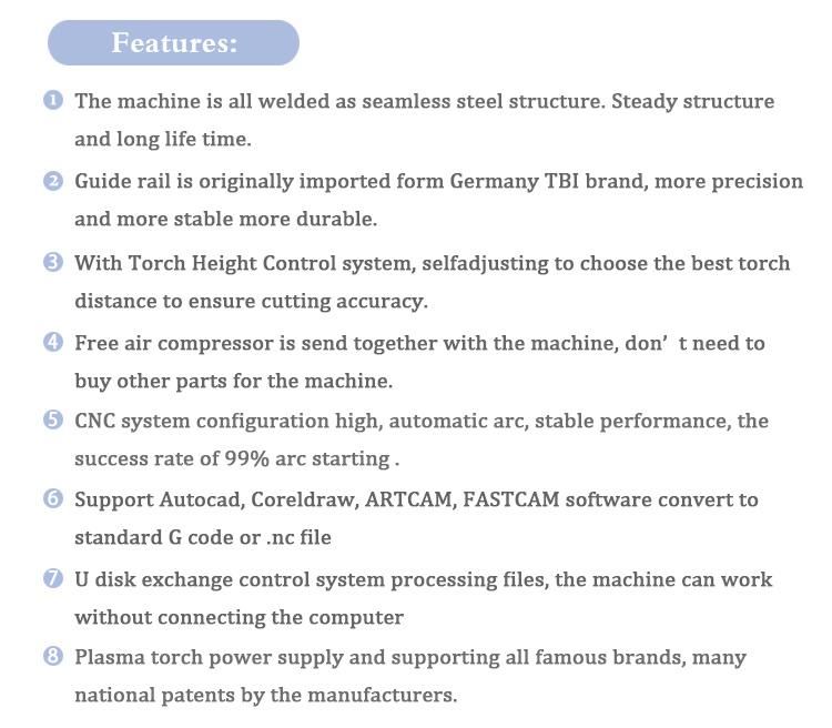 1325 CNC Plasma and Flame Portable Cutting Machine Cutting Carbon Steel