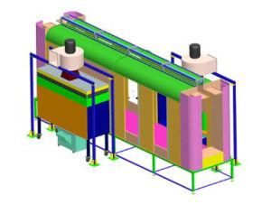 Electrostatic Manual Powder Coating Spray Booth