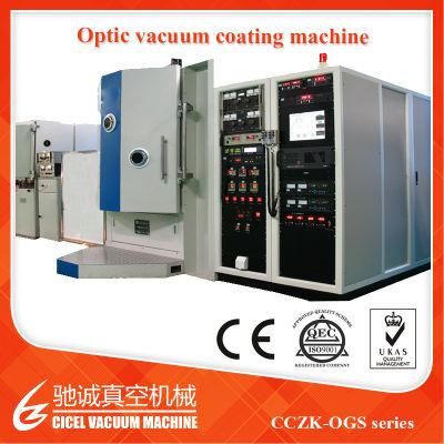 PLC+HMI Control Optical Vacuum Plating Equipment Can Coat Ar Coating, Beam Splitter, Hr Coating Film etc