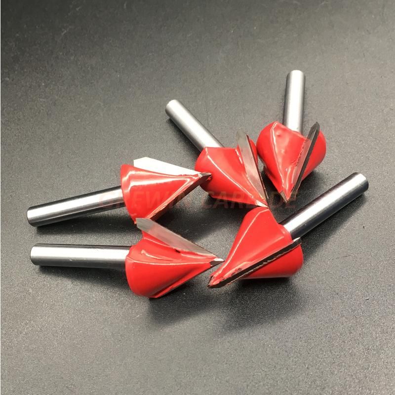 Gw Carbide-Carbide 3D V-Type Carbide Wood Router Bit End Mill CNC Router