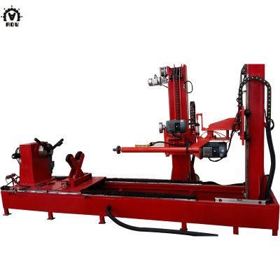 Double Station Stainless Steel Pipe Inner Outer Surface Polishing Machine