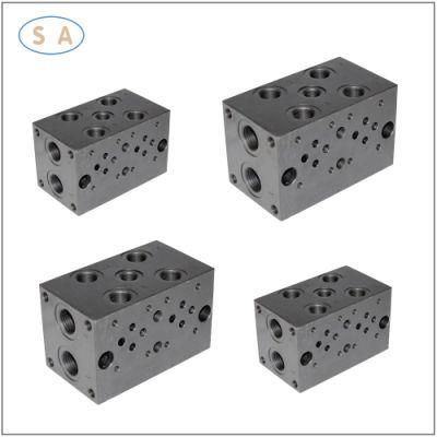 Customized CNC Machining Hydraulic Manifold Relief Integrated Valve Block for Truck Machine