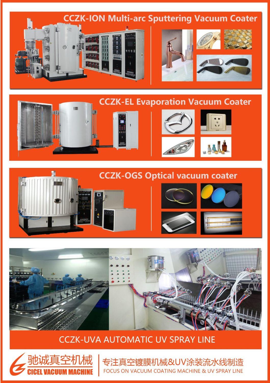 Ceramic PVD Coating Machine/Glass Vacuum Metallizing Plant/Plastic Metallizing Plant