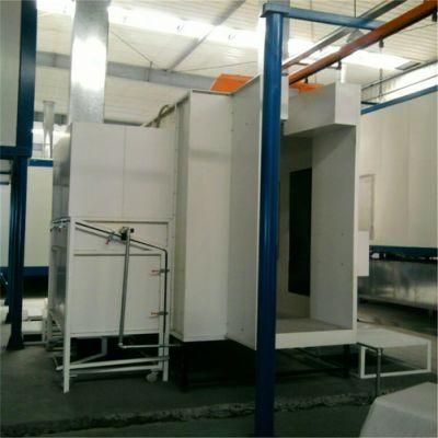 China New Steel Electrostatic Automatic Powder Coating Spray Booth for Fan