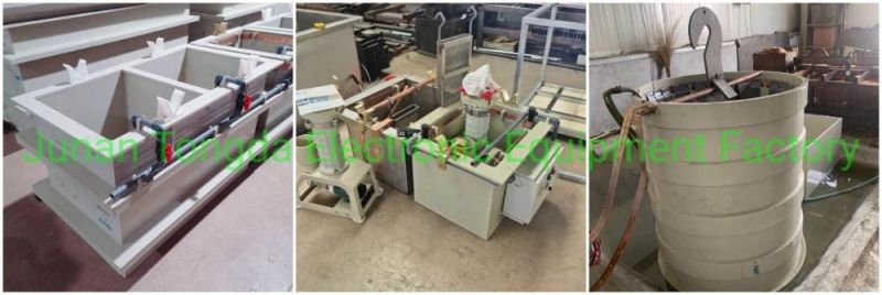 Small Electroplating Line Plating Equipment Hard Chrome Electroplating Line Anodizing Machine Line Electrolysis Polishing Machines PP Dipping Tanks Brush