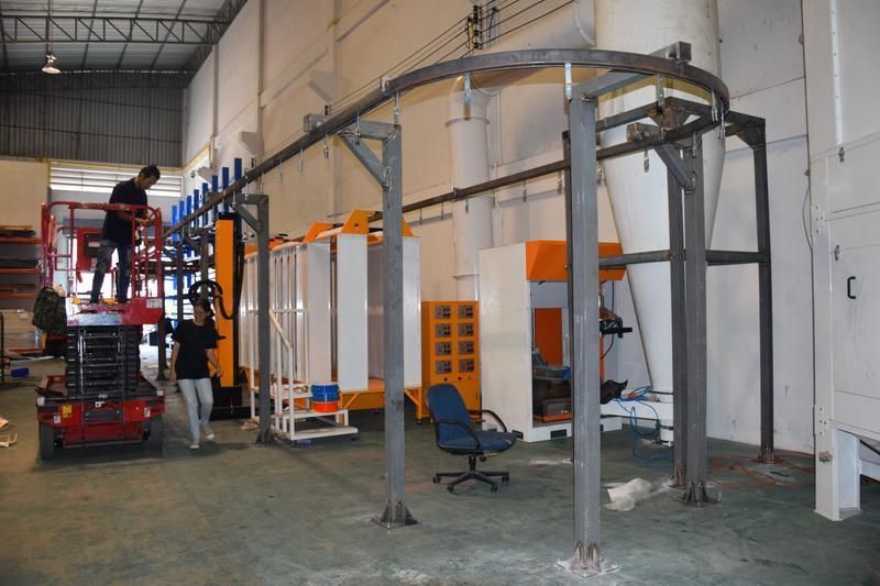 Cyclone Powder Coating Spray Booth for Fast Color Change