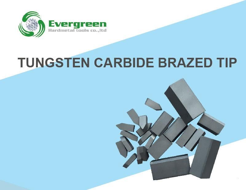 100% Virgin Raw Materialtungsten Carbide Brazed Tips with High Quality