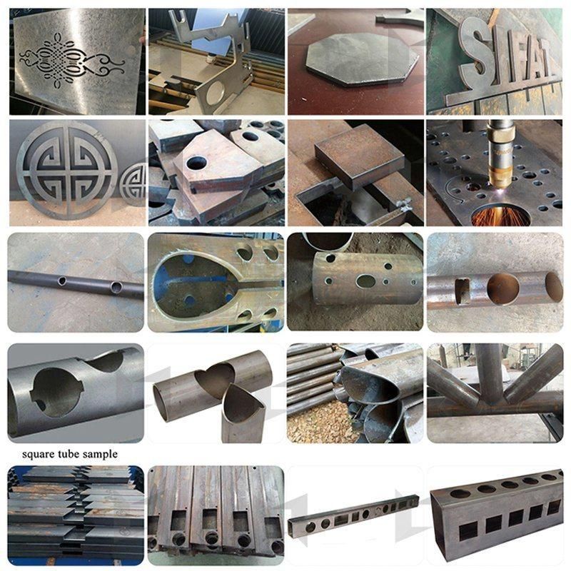 CNC Metal Tube Plasma Cutting Machine with Rotary Device