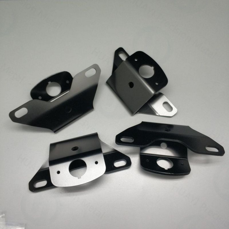 OEM Sheet Metal Fabrication Precision Bending Parts with Black Powder Coated