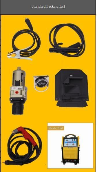 Portable 55mm Cutting Thickness Multiprocess Air Broze/Ss/Metal Plasma Cutting Machine