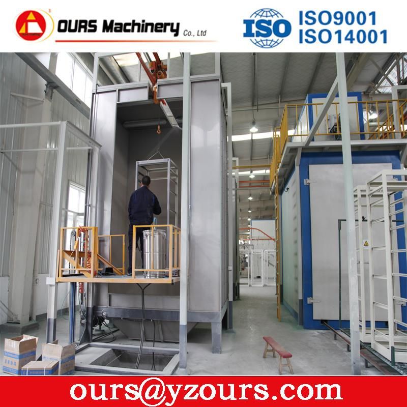 Manual Powder Painting Line; Semi Automatic Spraying Line