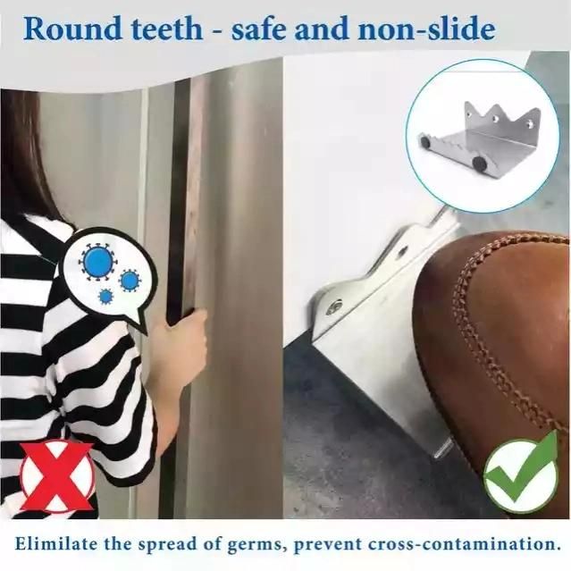 Stainless Steel in Stock Step Manual Hands Free Pull Door Foot Opener