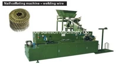 Coil Mails Strip Nails Making Machine by Welding Wire Paper and Plastic Strip