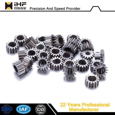 Ihf Custom Machining Metal Small Module Double Spur Gear for Machine Tool Equipment