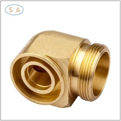 Customized Anodizing Brass Pipe Fittings CNC Machining/Machined Auto Engine Parts