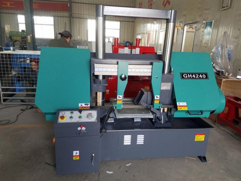 Horizontal Metal Double Column Band Saw Cutting Machine Gh4240