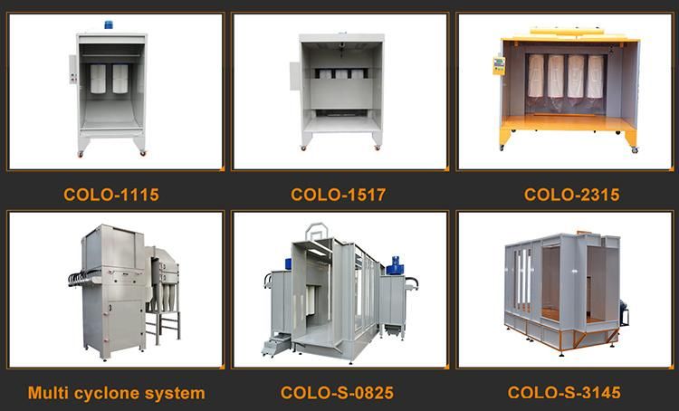 Electrostatic Manual Powder Coating Cabinet Spray Booth for Small Work Shop