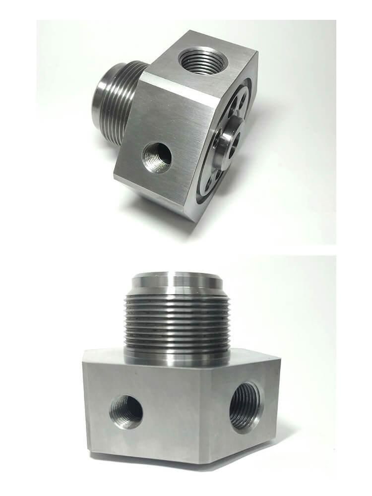 Densen Customized Carbon Steel Power Steering Control Valve Bar by CNC Machining
