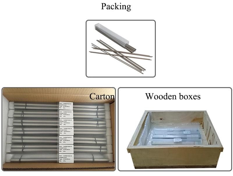 Tungsten Carbide Rods with Central Hole or Two Straight Holes