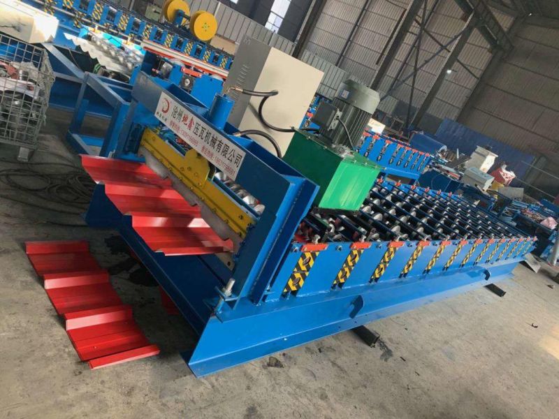 Mtal 840 Trapezoidal Auto Roofing Panel Steel Sheet Roll Forming Machine