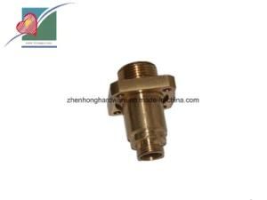 Custom Metal Shaft CNC Lathe Turned Milled Machined Part with Yellow Zinc Plating (ZH-FB-024)