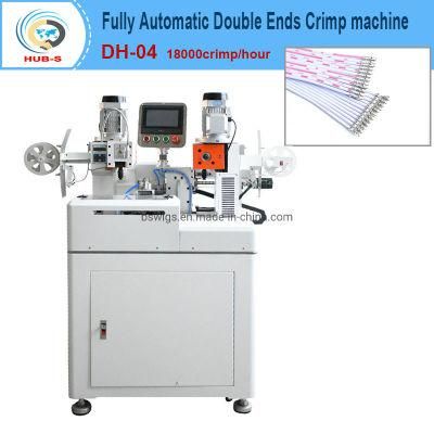 Flat / Ribbon Cable Double Ends Terminal Crimp Machine Auto Connector Crimp Machine